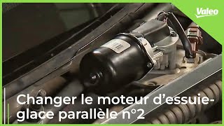 Essuieglace parallèle n°2  comment remplacer les moteurs avant   Valeo Service [upl. by Westberg]