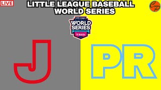 JAPAN vs PUERTO RICO LITTLE LEAGUE BASEBALL WORLD SERIES LIVE GAME CAST amp CHAT [upl. by Rosalba]