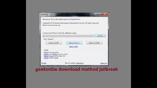 2018 \\iphone 4 bypass with simple mathod using geeksnowiphone 2018 [upl. by Lyj]