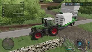 Drijfmest uitrijden  Farming Simulator 22 Thornton Farm 64 [upl. by Einot424]