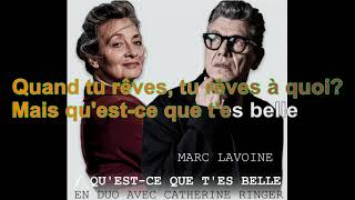 Marc Lavoine amp Catherine Ringer  Questce Que Tes Belle 2024 Paroles Audio HQ [upl. by Raymund442]