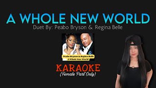 A Whole New World KARAOKE Female Part Only [upl. by Jillana231]