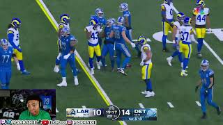 Cowboys Fan Reacts to Lions Vs Rams THRILLER [upl. by Terrill135]