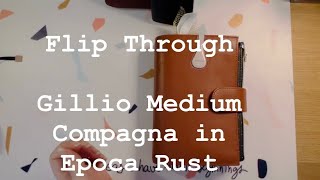 Flip Through  Gillio Medium Compagna in Epoca Rust  My Onthego Planner in Detail [upl. by Casaleggio]