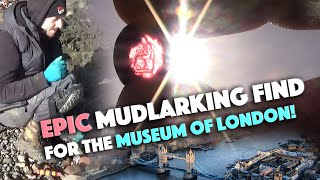 EPIC Mudlarking find for the Museum of London A first for Mudlover Si [upl. by Ayila]