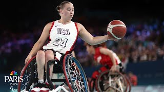 Team USA goes wiretowire for dominant win to close pool play at Paralympics  NBC Sports [upl. by Euqram21]