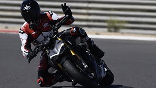 Ducati Streetfighter V4S 2023 Test Chasing ExMotoGP rider [upl. by Caruso]