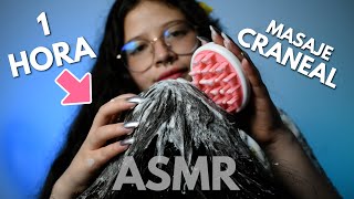 ASMR en ESPAÑOL 💆🏻‍♀️ MASAJE CAPILAR EXTREMO  1 HORA😴 Shampoo  Cepillado😴  Vivalen ASMR [upl. by Lytsirk]