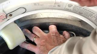 Washing Machine Repair  Replacing the Bellow with Clamp Frigidaire Part  5303937187 [upl. by Anaz]