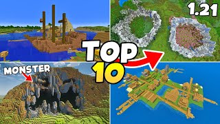 TOP 10 BEST Seeds for Minecraft survival 121  minecraft bedrock edition seeds [upl. by Pastelki92]