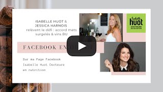 Jessica Harnois  accords mets et vins avec les repas Isabelle Huot [upl. by Shantee]