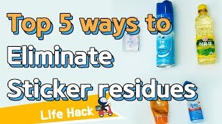 Life Hacks 5 Brilliant Ways to Remove Sticker Residue｜Sharehows [upl. by Poole229]