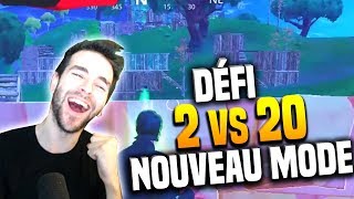 🥇NOUVEAU MODE► DEFI  2 Vs 20 DE FOLIE  ► Fortnite 20 vs 20 Gameplay [upl. by Nissensohn]