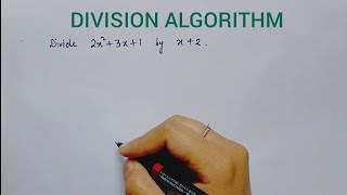 Division of polynomials  Division algorithm for polynomials NCERT CBSE class 9 mathematics [upl. by Shanie]