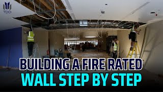 Installing Fire Rated Walls  Using Timber Stud And Fireboard [upl. by Nospmis]