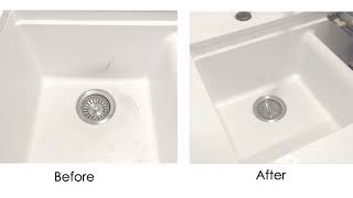 The Ultimate Guide to Cleaning Your Granite Composite Kitchen Sink  Stylish [upl. by Erie442]