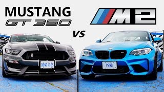 Ford Mustang Shelby GT350 VS BMW M2 TRACK REVIEW  One Track Mind Ep 4 [upl. by Varney850]