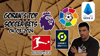 Top Soccer Bets 4324 Gorans Corner Kick  EPL LaLiga Bundesliga Serie A Ligue 1 Free Picks [upl. by Aras665]