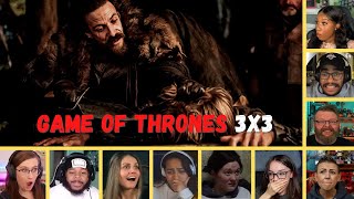 Reactors Reaction to JAIME LANNISTER Losing His Hand  Game of Thrones 3x3 [upl. by Alrrats]