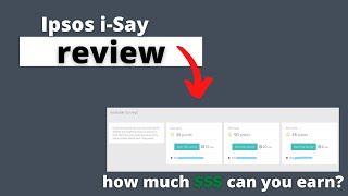 Ipsos iSay Review What Can YOU Really Earn [upl. by Esilram]