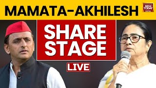 Akhilesh Yadav  Mamata Banerjee LIVE  Akhilesh Joins Mamata In Kolkata For Martyrs Rally  TMC [upl. by Wamsley580]