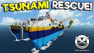 INSANE TSUNAMI RESCUE MISSION  Stormworks Gameplay  Sinking Ship Survival Update [upl. by Thornburg11]