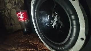 subwoofer sony xplod 1500w bass test [upl. by Adnauq]