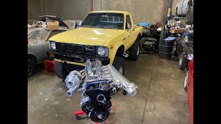 2JZ SWAP 81 TOYOTA PICKUP 4X4 PT1 [upl. by Ahsinra]