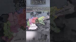 Balkanized German Empire hoi4 timelapse shorts history europe map military germany [upl. by Aeriel]