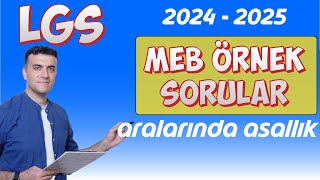 Aralarında Asallık MEB ÖRNEK SORULAR 2025 kerim hoca [upl. by Ecylahs]