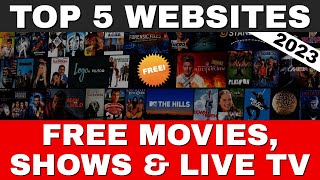 Top 5 Websites For FREE MOVIES amp TV SHOWS  100 Legal in 2024 [upl. by Cressy]