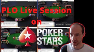 PLO Mid Stakes Live Session up to PLO500 Was I bluffing too much [upl. by Yelruc]