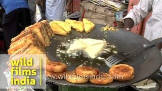 Street food at Lal Kuan Old Delhi [upl. by Nata]