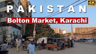 Bolton Market Walking Tour  Karachi Pakistan  Full Mooni Vlogs  4K UHD [upl. by Annuahs]