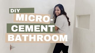 Microcement Bathroom How to Apply from Start to Finish [upl. by Domineca383]