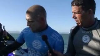 Shark Attack Australian Surfer Mick Fanning escape unhurt [upl. by Nylinej]