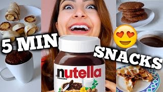 Einfache 5 MIN NUTELLA Snack Ideen [upl. by Caro]