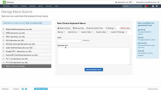 Training DrChrono Charts and Clinical Notes  Macro Buttons [upl. by Portwin]
