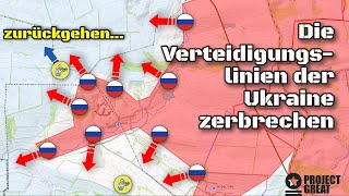 Russland durchbricht die Verteidigungslinien der Ukraine Russland dringt mehrere Kilometer weit ein [upl. by Norrat]