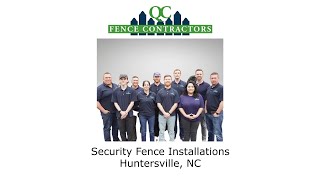 Security Fence Installation Huntersville NC  QC Fence Contractors [upl. by Doll]