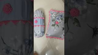 💞Pillow cover 💞 diy share comment subscribe pillowcoverdesign pillowcover like [upl. by Haelam593]