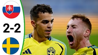 Slovakia vs Sweden 22 All Goals and Extended Highlights [upl. by Ruddie]