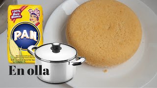 TORTA DE HARINA PAN maíz sin horno en estufa olla [upl. by Spearman]