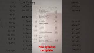 NDA complete syllabus  NDA preparation 2023 nda shorts trending ndapreparation [upl. by Ttirb635]