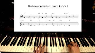 Reharmonization Jazz iiVI [upl. by Aracot]