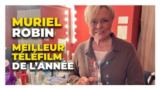 Muriel Robin reçoit lAward du Meilleur Téléfilm pour quotLes yeux grands fermésquot [upl. by Arykat]