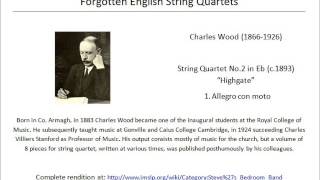 Charles Wood String Quartet No2 Highgate [upl. by Akahc751]