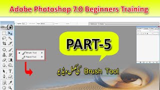 Adobe Photoshop for Beginners  Class 5  Urdu  Hindi  Brush Tool [upl. by Esinart787]