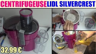 centrifugeuse lidl silvercrest sfe 450 c1 juicer entsafter Licuadora extrateur de jus [upl. by Ardnuas]