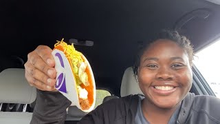 TACO BELL MUKBANG chalupa crunchytacos [upl. by Nnylaf337]